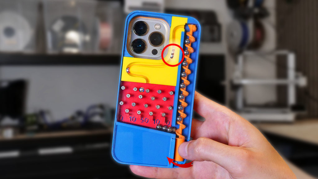 Marble Machine Phone Case – iPhone 13 Pro (STL + FreeCAD Files)